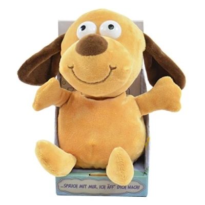 Abbildung von Labertier Hund &quot;Bruno&quot;, der alles nachplappert, inkl. Batterien, 18x12x17cm