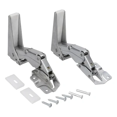 Abbildung von LUTH Premium Profi Parts Türscharnier Scharnier Set oben + unten kompatibel mit Bauknecht Whirlpool Kühlgeräte Kühlschrank 481231018626 488000636779 C00636779