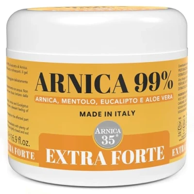 Abbildung von Arnica 35 Arnika Gel Stark und Hochkonzentriert 500 ml mit 99% Montana, Kühlende Muskelentspannung Salbe für Muskel Gelenkmassage, Schnelle Absorption