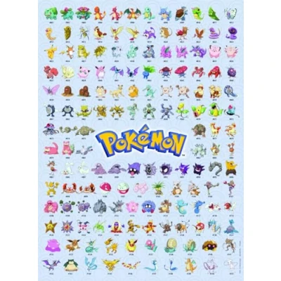 Abbildung von Ravensburger Puzzle 12000511 Die ersten 151 Pokémon 500 Teile für Erwachsene und Kinder ab 12 Jahren, Puzzle, Geschenke