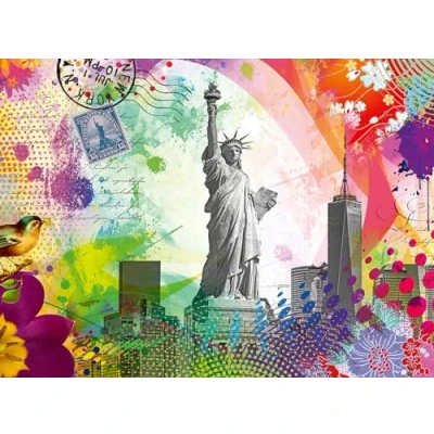 Abbildung von Ravensburger Puzzle 12000368 Postkarte aus New York 500 Teile für Erwachsene und Kinder ab 12 Jahren, Stadt
