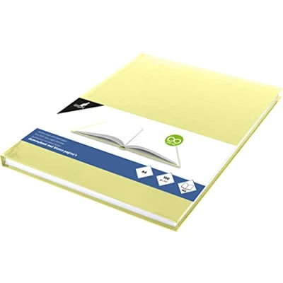 Abbildung von Kangaro KTC A4 blanko mit gelbes Pastell Hardcover, 80 Blatt 100 gramm weiß Säurefreies Papier, K 5350, gelb