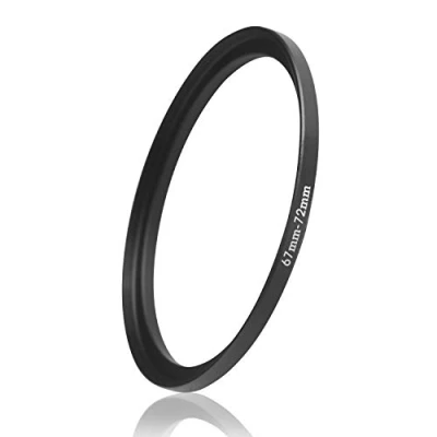 Abbildung von Ares Foto® Step Up Filteradapter Adapter Ring. CNC gefrästes Aluminium. Kompatibel mit Objektiven Aller Hersteller: Canon Sony Nikon Fujifilm Olympus Pentax Leica Tamron Sigma (67mm 72mm)