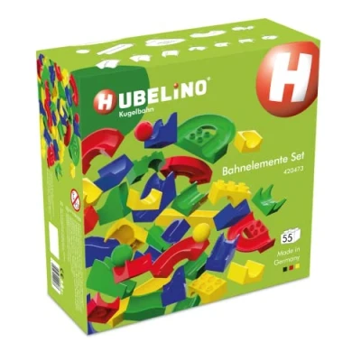 Abbildung von Hubelino 420473 55 teiliges Bahnelemente Set Kugelbahn