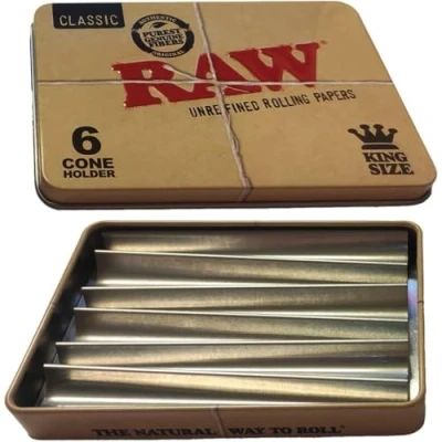 Abbildung von Raw Tin Case für 6 Cones King Size (Joint Dose)