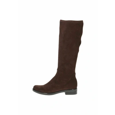 Abbildung von CAPRICE Damen Hohe Stiefel ohne Absatz Kniehoch Vegan, Braun (Dk Brn Stretch), 37.5 EU