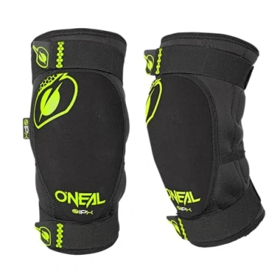 Abbildung von O&#039;NEAL Knieprotektor BMX Mountainbike Downhill IPX® Aufprallschutz aus Polyurethan, Leichte Konstruktion, Abriebfestes Material Dirt Knee Guard Erwachsene Neon Gelb Schwarz Größe M