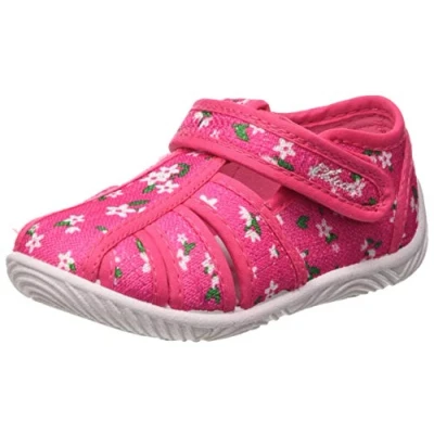 Abbildung von Chicco, Hausschuhe für Kinder, Kinderschuhe den Kindergarten und, mit Praktischem Klettverschluss, Italienisches Design, Fuchsie 1, 32 EU