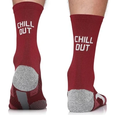 Abbildung von TODO Running RAID CREW Laufsocken mit Lustige Aufschrift, Anti Blasen Socken, Technisch, Socks Men. Bunte Herren 43 46 (Chill Out, 46)