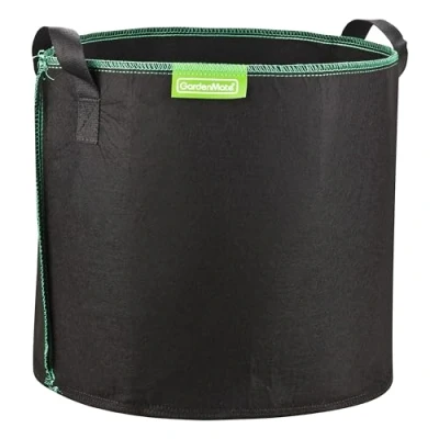 Abbildung von GardenMate 6X 30L Pflanzsack aus Vliesstoff Ø35.6cm Höhe 30.5cm GREENLINE