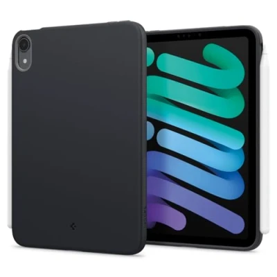 Abbildung von Spigen Nano Pop Hülle Kompatibel mit iPad Mini 7. (2024, A17 Pro) / 6. (2021) Generation 8,3 Zoll Schwarzer Sesam