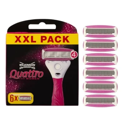 Abbildung von Wilkinson Sword Quattro for Women Rasierklingen für Damen Rasierer, 6 Stück