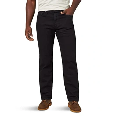Abbildung von Wrangler Authentics Herren Classic 5 Pocket Relaxed Fit Jeans, Black Flex, 40W / 32L