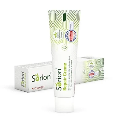 Abbildung von Sorion Repair Creme Spezialpflege bei Hautirritationen, Rötungen und Juckreiz zur intensiven Regeneration chronisch gereizter Haut (12 ml)