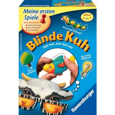 Abbildung von Ravensburger 21404 Blinde Kuh Kinderspiel, Gegenstände fühlen und ertasten Tastspiel für 1 4 Spieler, ab 3 Jahren geeignet, White