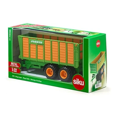Abbildung von siku 2873, Silagewagen, 1:32, Metall/Kunststoff, Orange/Grün, Bewegliche Teile