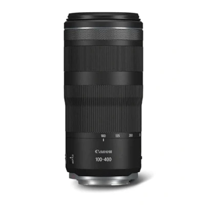 Abbildung von Canon Objektiv RF 100 400mm F5.6 8 is USM Supertele passend für Kameras der EOS R Serie (5,5 Stufen optischer Bildstabilisator, Nano Autofokus, 635g, kompakt), schwarz