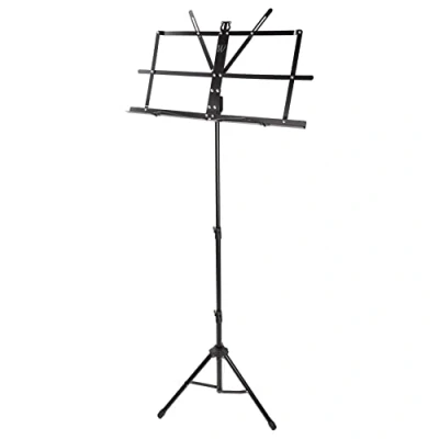 Abbildung von Windsor 050151 BK Adjustable Folding Sheet Music Stand with Carry Case Black