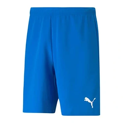 Abbildung von puma Herren Teamrise Shorts, Electric Blue Lemonade White, S EU