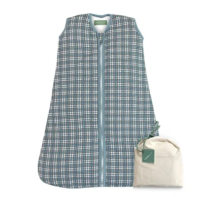 Abbildung von molis&amp;co Baby Schlafsack 2.5 TOG Ganzjahres Babyschlafsack Neugeborene 100% Baumwolle (Oeko TEX 100), ärmellos Winterschlafsack wattiert Premium Qualität Merlot Check (95 cm)