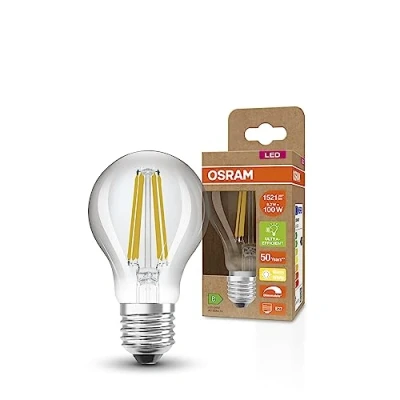 Abbildung von OSRAM SUPERSTAR+ CLASSIC A FIL 100 LED Lampe, E27, Kolbenform, 8,2W, 1521lm, 2700K, warmweißes Licht, dimmbar, Filament Technologie, sehr geringer Energieverbrauch, Energieeffizienzklasse B