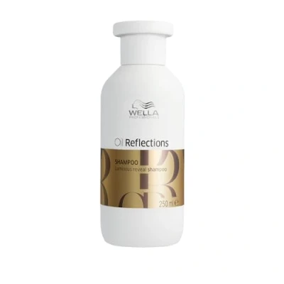 Abbildung von Wella Professionals Oil Reflections Shampoo Mildes für intensiven Glanz und Geschmeidigkeit mit Kamillenöl Weißtee Extrakt 250 ml