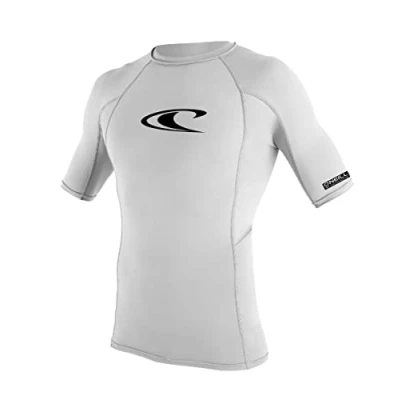 Abbildung von O&#039;Neill Jungen Youth Basic Skins Short Sleeve Rash Guard Shirt, White, 8