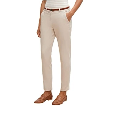 Abbildung von comma Damen 2113036 Hose, 8102 beige, 34
