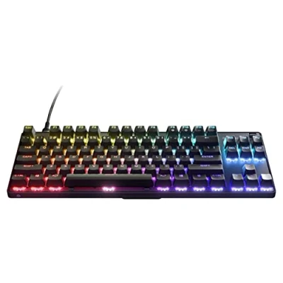 Abbildung von SteelSeries Apex 9 TKL Mechanische Gaming Tastatur Optische Switches 2 Punkt Betätigung Esports Formfaktor ohne Tenkey Hotswap fähige Amerikanisches (QWERTY) Layout