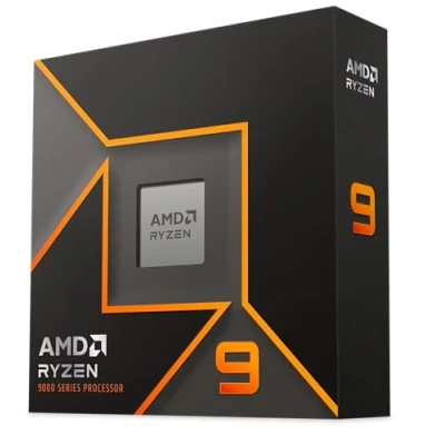 Abbildung von AMD Ryzen 9 9900X Prozessor (Radeon Grafik intergrierte, 12 Kerne/24 Threads, 120W TDP, AM5 Sockel, 76MB Cache, Bis zu 5.6 GHz max Boost Frequenz, Kein Kühler)