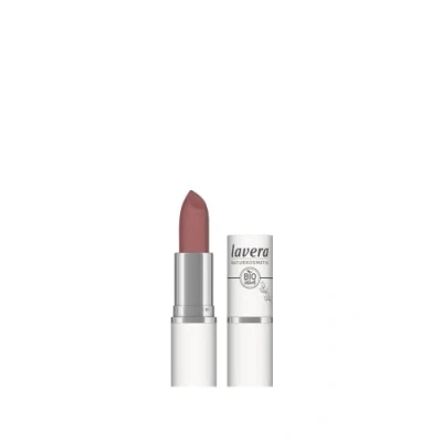 Abbildung von lavera Velvet Matt Lipstick Tea Rose 03 Lippenstift glutenfrei ohne Silikone Mineralöl Mikroplastik Cremig, matte Textur Bio Blütenbutter Sonnenblumenöl 4,5g