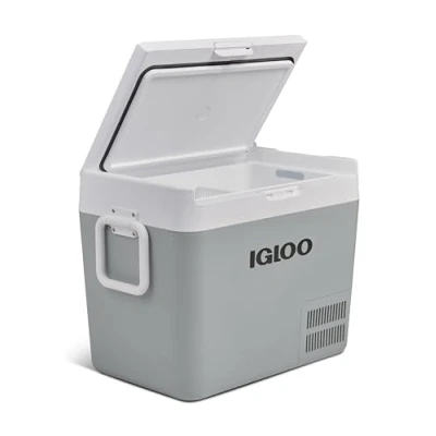 Abbildung von IGLOO ICF 40 Kompressor Kühlbox 39 Liter, 12/24 V und 230 V, Mini Kühlschrank 18 C bis 20 für Auto, LKW, Boot, Wohnmobil Steckdose