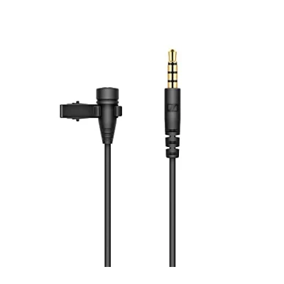Abbildung von Sennheiser XS Lav Mobiles Omnidirektionales Clip On Lavalier Mikrofon mit 3,5mm TRRS Anschluss &amp; 2m Kabel für die Aufnahme von Interviews, Vlogs Podcasts Schwarz (509260)