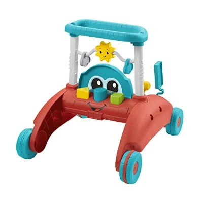 Abbildung von Fisher Price 2 Seiten Auto Lauflernwagen, mitwachsendes interaktives Spiel Center mit über 50 Liedern,Deutsche Edition, Babyspielzeug für Kinder ab 6 Monaten, HJP50