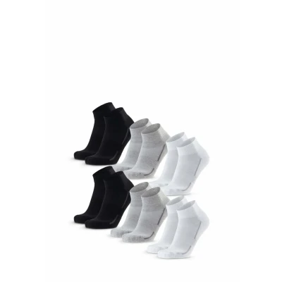 Abbildung von Danish Endurance Quarter 6PACK Sportsocken, Größe: 39 42, Black grey white