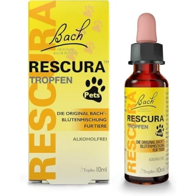 Abbildung von Original Bach RESCURA Pets Tropfen: (ehemals Rescue) Bachblüten Mischung 10ml