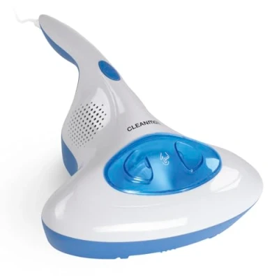 Abbildung von CLEANmaxx Milben Handstaubsauger Antimilben Sauger mit UV C Licht Reinigung und Desinfizierung in einem Schritt inkl. HEPA Filter [Blau]