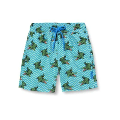 Abbildung von Playshoes Badeshorts Jungen Beach Short Badehose Schwimmhose Badebekleidung, Krokodile, 158/164