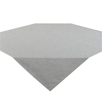 Abbildung von Tischdecke Wien, Moderne und fleckabweisende Mitteldecke für das ganze Jahr, grau, 85x85 cm