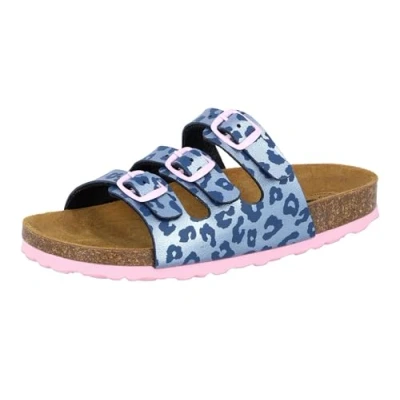 Abbildung von Lico Mädchen Bioline Kids Pantoletten, Blau Rosa, 33 EU