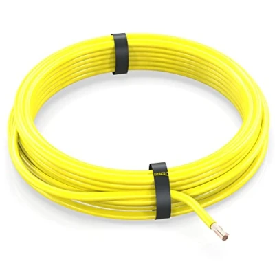 Abbildung von AUPROTEC 10m Fahrzeugleitung 1,0 mm² FLRY B Auto Kabel als Ring Farbe gelb