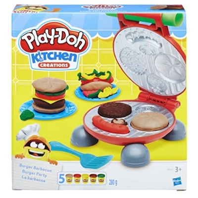 Abbildung von Play Doh Damen, Burger Party, Knete Für Fantasievolles Und Kreatives Spielen, Mehrfarbig, One Size