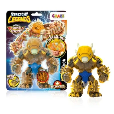 Abbildung von CRAZE Stretchy Legends D&#039;Molition Elastische Actionfiguren für Kinder, Dehnbare Superhelden Figuren zu Sammeln mit Schleimfüllung