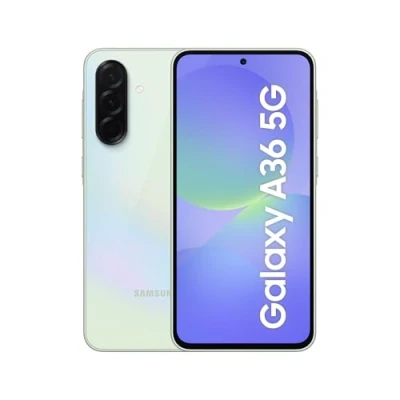 Abbildung von Samsung Galaxy A36 5G AI Smartphone ohne Vertrag, Simlockfreies Handy mit Android, 8 GB RAM, 256 Speicher, 50 MP Kamera, Awesome Lime, 2,5 Jahre Herstellergarantie [Exklusiv auf Amazon]