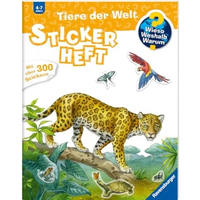 Abbildung von Wieso? Weshalb? Warum? Stickerheft: Tiere der Welt: Mit über 300 Stickern