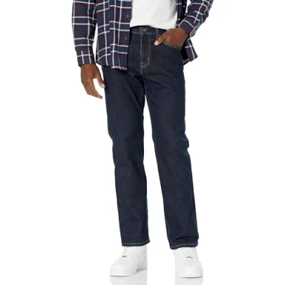Abbildung von Amazon Essentials Herren Stretchjeans, Gerade Geschnitten, Leicht Ausgespült, 36W / 30L