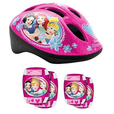 Abbildung von STAMP HELM mit einstellbaren Tailleneinstellungen + ELLBOGEN und KNIESCHÜTZER PRINCESS DISNEY