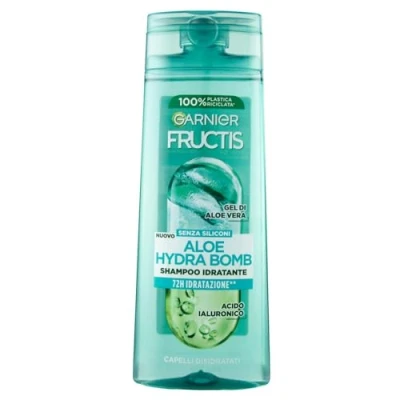 Abbildung von Garnier Fructis Feuchtigkeitsspendendes Shampoo für trockenes Haar, mit Aloe Vera, gesundes und entwirrtes Hydra Bomb, 250 ml