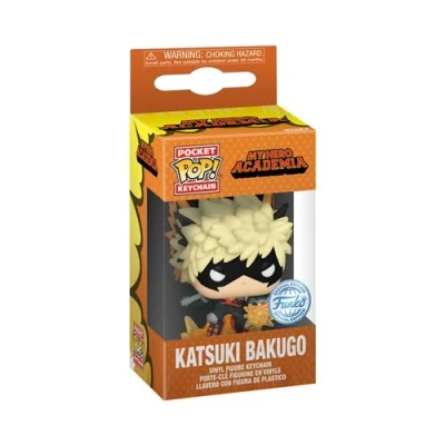 Abbildung von Funko Pop! Keychain: MHA Bakugo (Explosion) My Hero Academia Neuartiger Schlüsselanhänger Vinyl Minifigur Zum Sammeln Strumpffüller Geschenkidee Offizielle Handelswaren Anime Fans