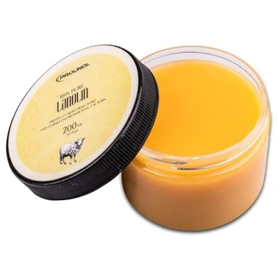 Abbildung von PROUNOL Lanolin Wollfett Anhydrat Pharmaqualität 200ml Wasserfrei Wollwachs für Kosmetik Pflege Trockener Haut